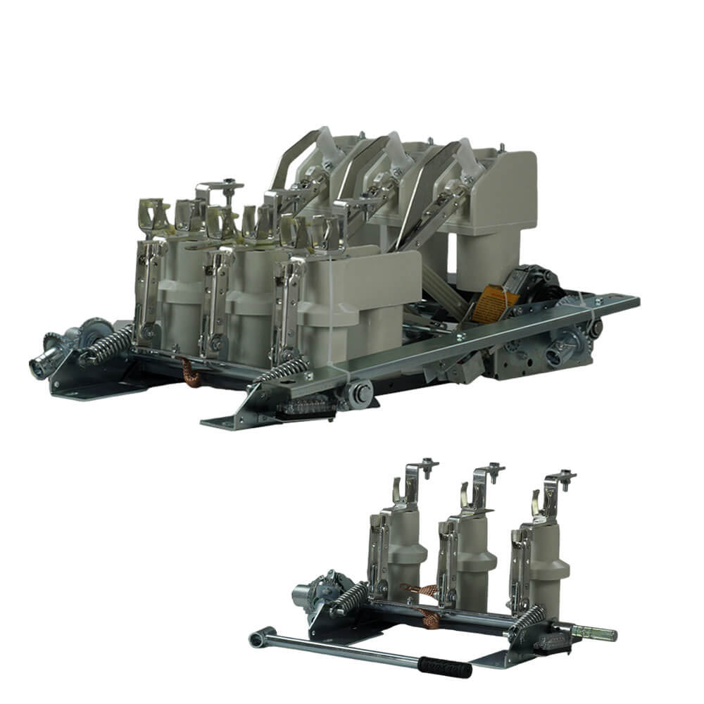 FN18 12KV 3位相ギャング操作アースデバイスとヒューズスイッチナルフを備えた空気負荷ブレークスイッチ